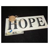 "HOPE" Decorative Plaque