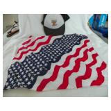 U.S.M.C. Ball Cap & Flag Bandana