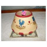 Vintage Ceramic Farm Animal Candle Lamp Shade