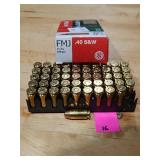 40 S&W 180gr FMJ 50ct