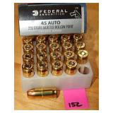 45 auto 230gr JHP 20ct