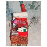 Various Christmas Items Basket