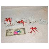 4ct Metal ornaments Horses & Noahs Ark