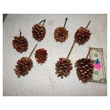 8ct Pine cones