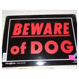 "Beware of Dog" Sign