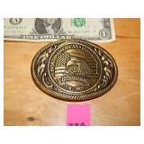 25th Anni. N. American Hunting Club Brass Buckle