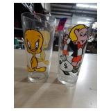 Tweety Bird & Richie Rich Pepsi Glasses 2ct