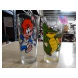 Woody The Woodpecker & Rescuers Pepsi Glasses 2ct