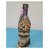 Deco Metal Cage Wine Bottle Cork Holder