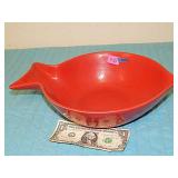 Harry & David Large Red Fish Bowl