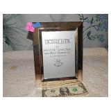 Picture BNook 5x7 Silver Plate Picture Frame &