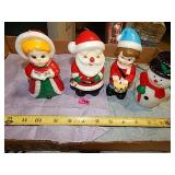 4ct Christmas Figurine Wax Candles