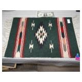 Mexican throw or Mat 20" x 13"