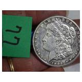 1892 Copy Morgan Silver Dollar-Looks Silver To Me