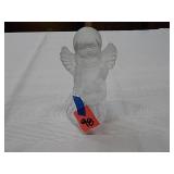 Frosted Glass Angel Bell