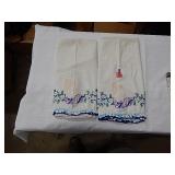 2ct Pillow Cases w/ Cross Stitched Praying Hands