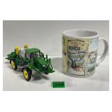 Collectible John Deere Mug&Tractor