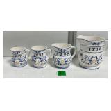 Vtg Porcelain Royal Sealy Measuring Cups