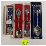 Various Souvenir Spoons