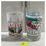 Vtg Kentucky Derby Glasses