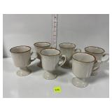 Gorgeous Glazed Pottery Japan Mug Cup set of 6