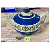 Vtg Jasba Ceramic Teapot Germany