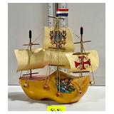 Vtg Holland Clog Sailboat Ship