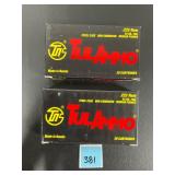 2 TulAmmo .223 REM 55 GR. FMJ 20cartridges