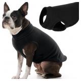 Gooby Stretch Fleece Vest Dog Sweater - Black,