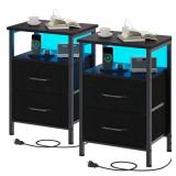 OFFSITE Nightstands Set of 2  Night Stand with
