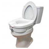 Carex E Z Lock Raised Toilet Seat  Adds 5 Inches