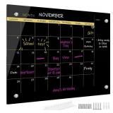 12  x 16  Glass Dry Erase Whiteboard Monthly