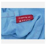 Delta Airlines Logo Lap Blue First Class Blanket