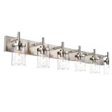 6 Light Bathroom Light Fixtures Over Mirror