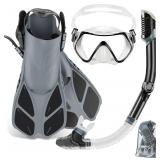 ZEEPORTE Mask Fin Snorkel Set  Travel Size