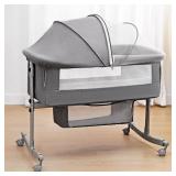 Bedside Crib for Baby  3 in 1 Bassinet with Large