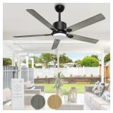 BECLOG Ceiling Fan with Lights  60  Ceiling Fans