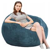 Bean Bag Chairs with Faux Rabbit Fur Cover  3 ft