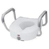 E Z Lock Raised Toilet Seat  Padded Arms