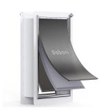 Baboni 3 Flap Pet Door for Wall  Steel Frame and