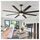 65 Inch Ceiling Fans with Lights and Remote