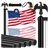 Heavy Duty Flag Pole Kit for Outside  20 FT 12