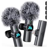 2pcs Lavalier Wireless Microphone for iPhone iPad