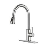 FORIOUS Kitchen Faucets  Brushed Nickel Kitchen