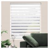 Zebra Roller Shades  Dual Layer Roll Up Blind for