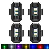 4PCS LED Strobe Lights 7 Colors Drone Anti