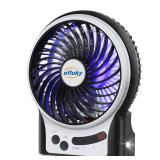 efluky 3 Speeds Mini Desk Fan  Rechargeable