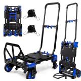 2 1 Folding Hand Truck Dolly 330LBS Capacity