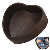 Bed Heart Small Photo Shaped Wooden Posing