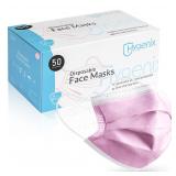 Hygenix Pink 3ply Disposable Face Masks PFE 99